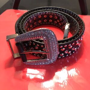 Genuine Black Leather Belt size M-L